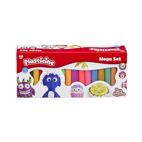 Plasticine Mega-Nachfüllset – 16 Farben Knete mit Werkzeug & Anleitung – Wiederverwendbarer, Nicht aushärtender Bastelspaß für kreatives Spielen ab 5 Jahren Plasticine Mega-Nachfüllset – 16 Farben Knete mit Werkzeug & Anleitung – Wiederverwendbarer, Nicht aushärtender Bastelspaß für kreatives Spielen ab 5 Jahren von Plasticine