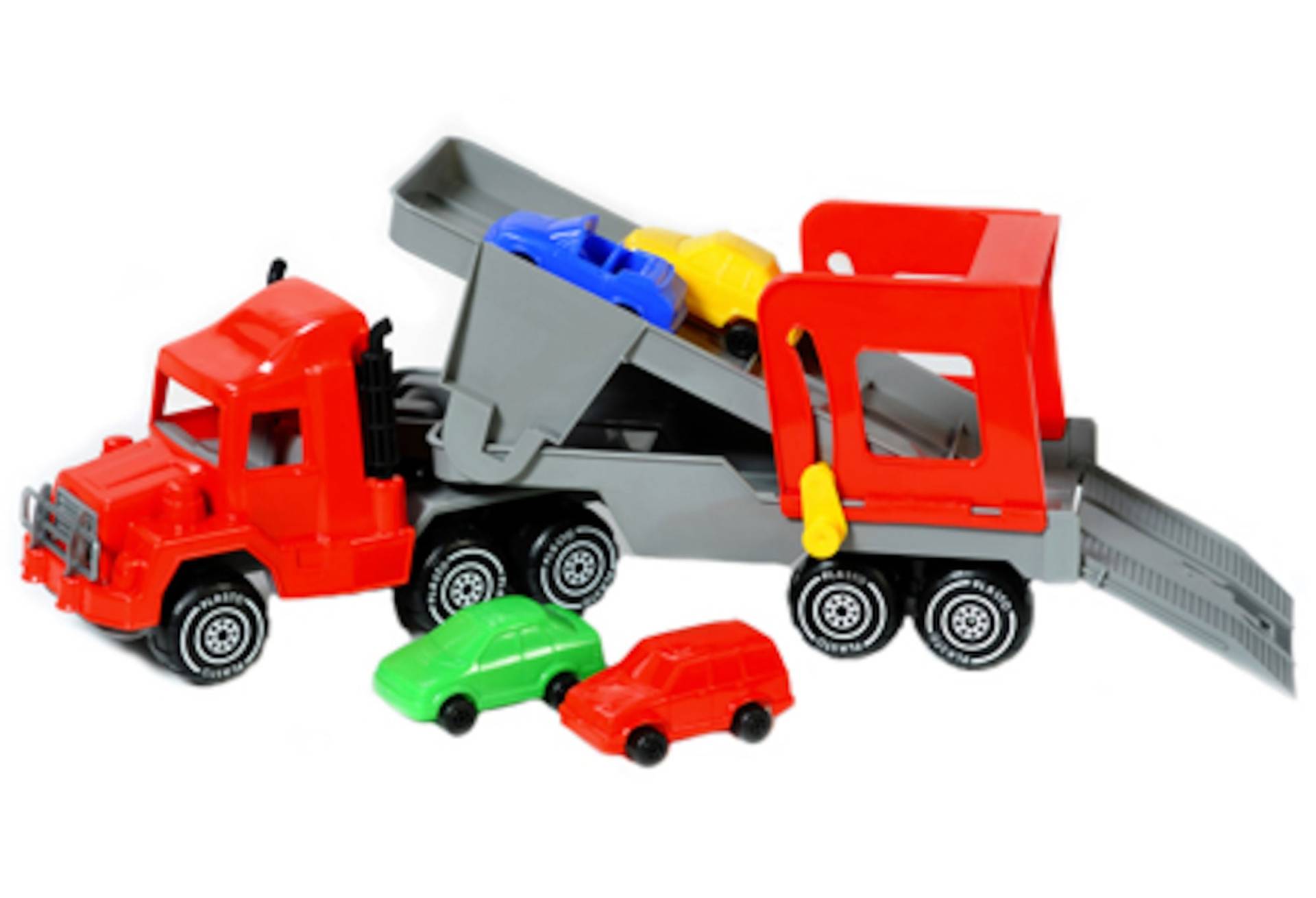 Plasto Autotransporter Mit 4 Autos Plasto Autotransporter Mit 4 Autos von Plasto