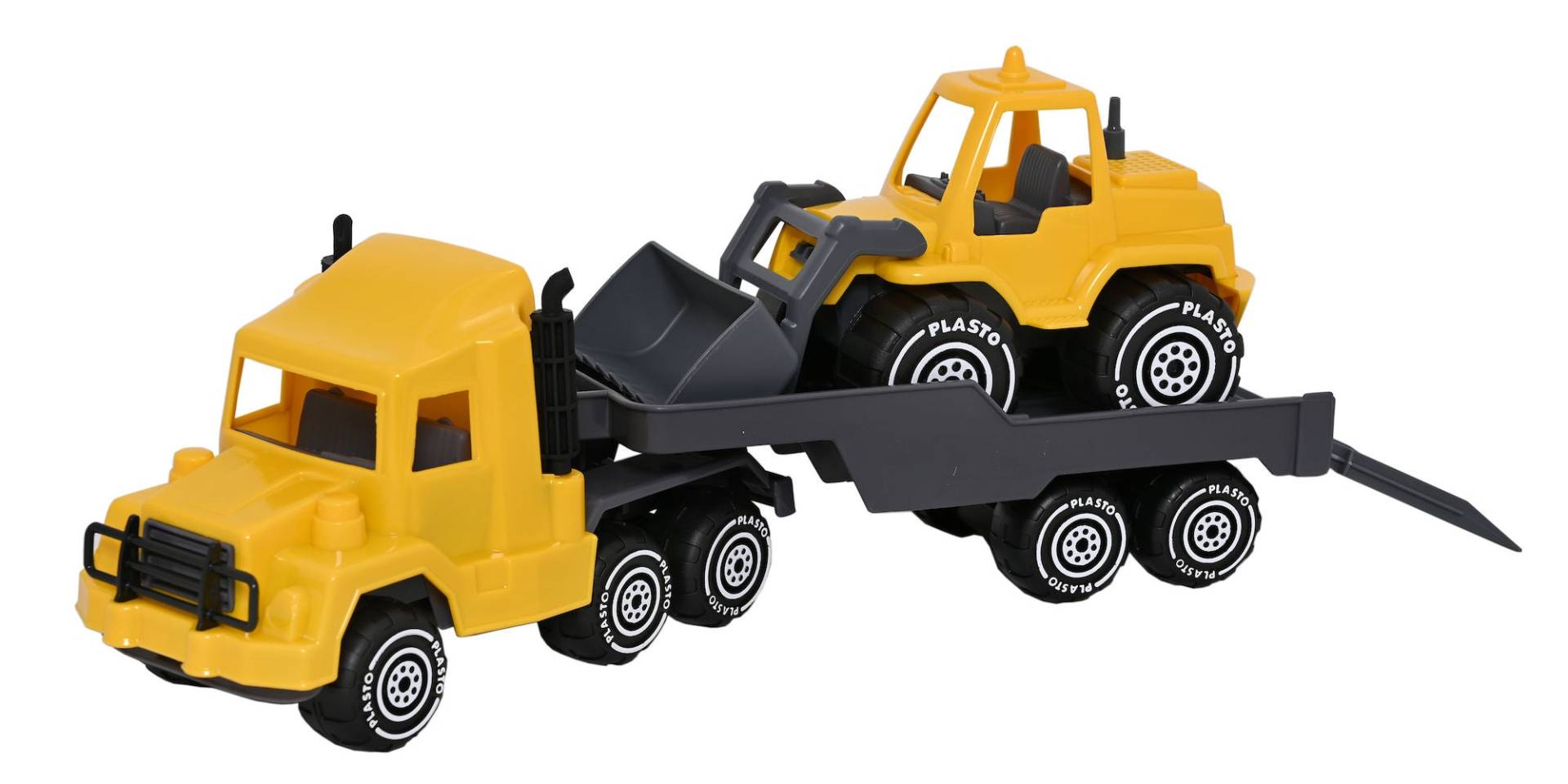 Plasto LKW-Anhänger mit Frontlader auf Rädern 47 cm von Plasto