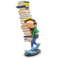 Gaston mit Bücherstapel von Plastoy SAS