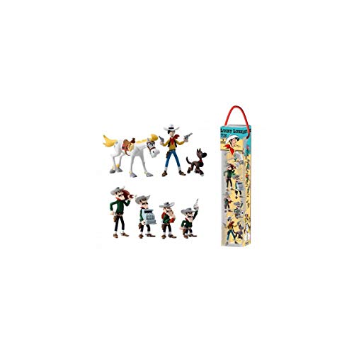 Plastoy SAS 70387 - Lucky Luke - Tube (7 Figuren) von Plastoy