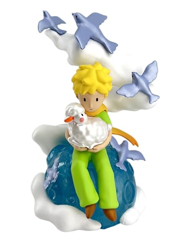 Der Kleine Prinz mit Schaf auf dem Planet von Plastoy