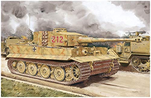 Dragon Models DR6947 Kriegsfahrzeug aus Kunststoff zur Selbstmontage, Tiger I Late Production W/Zimmerit (Normandy 1944), Maßstab 1:35 von Platz