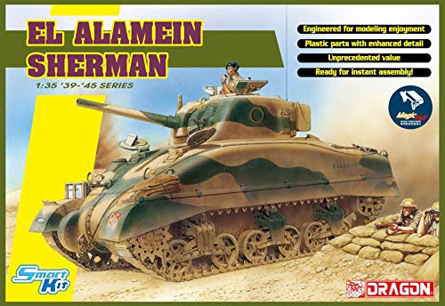 Unbekannt Model Tankset 6617 - EL Alamein Sherman (w/Magic Tracks) (Smart KIT) (1:35) von Platz