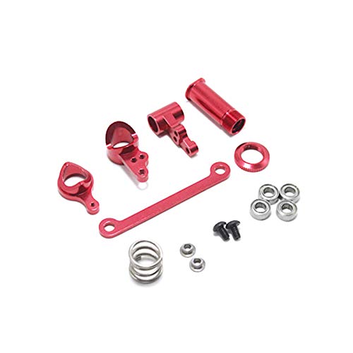 Plawee 1 Satz Lenk Kupplungs Baugruppe Lenkungs Servo Sparer Komplette Upgrade Teile für 144001 1/14 RC Auto, Rot 5 STK Plawee 1 Satz Lenk Kupplungs Baugruppe Lenkungs Servo Sparer Komplette Upgrade Teile für 144001 1/14 RC Auto, Rot 5 STK von Plawee