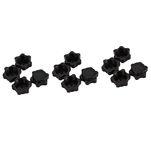 Plawee 12 Teilige Aluminium Rad Naben Abdeckung Anti Abdeckung 17 mm Sechskant Mutter für 1/8 RC Auto, Schwarz von Plawee
