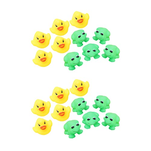 Plawee 2 Satz FröSche und Enten 10 Stück + 10 Stück Baby-Badewannenspielzeug Plawee 2 Satz FröSche und Enten 10 Stück + 10 Stück Baby-Badewannenspielzeug von Plawee