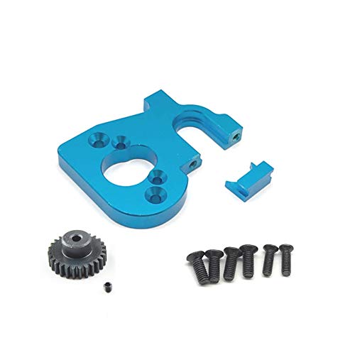 Plawee RC Auto Motor Halterung Halter mit Motor Getriebe für 144001 124019 124018 RC Teile Upgrade ZubehöR, Blau Plawee RC Auto Motor Halterung Halter mit Motor Getriebe für 144001 124019 124018 RC Teile Upgrade ZubehöR, Blau von Plawee