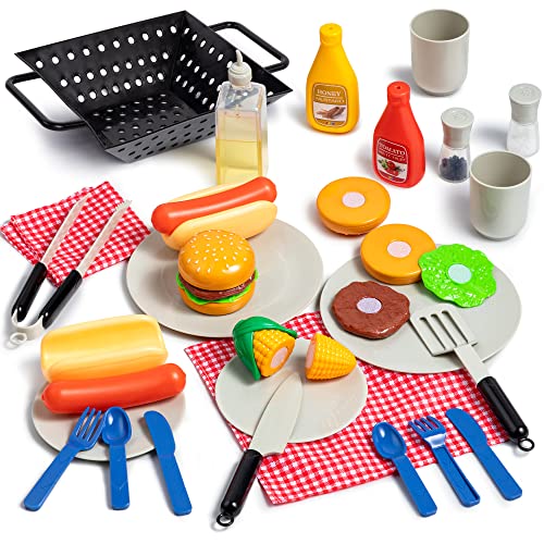 Play-Act 27 PCS Kids BBQ Grill Spielset Backyard Barbecue Spielset Grill Spielzeug Set für Kleinkinder Play-Act 27 PCS Kids BBQ Grill Spielset Backyard Barbecue Spielset Grill Spielzeug Set für Kleinkinder von Play-Act