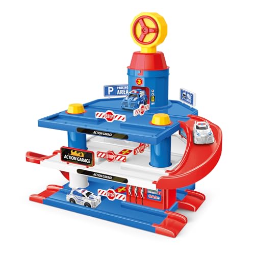 PlayBuild 3-Stöckiges Parkhaus-Spielset Für Kinder – Enthält 3 Spielzeugautos, Rampen Und Eine Mehrstöckige Parkstruktur – Interaktives Fahrzeug-Spielset Für Jungen Und Mädchen PlayBuild 3-Stöckiges Parkhaus-Spielset Für Kinder – Enthält 3 Spielzeugautos, Rampen Und Eine Mehrstöckige Parkstruktur – Interaktives Fahrzeug-Spielset Für Jungen Und Mädchen von Play Build