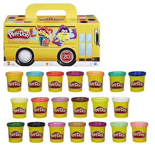 Play-Doh Super Farbenset (20er Pack), Knete für fantasievolles und kreatives Spielen von Play-Doh