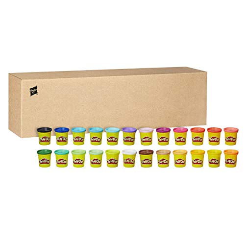 Play-Doh 24er-Pack mit 84g-Dosen für Kinder ab 2 Jahren, sortierte Farben - Exklusiv bei Amazon von Play-Doh
