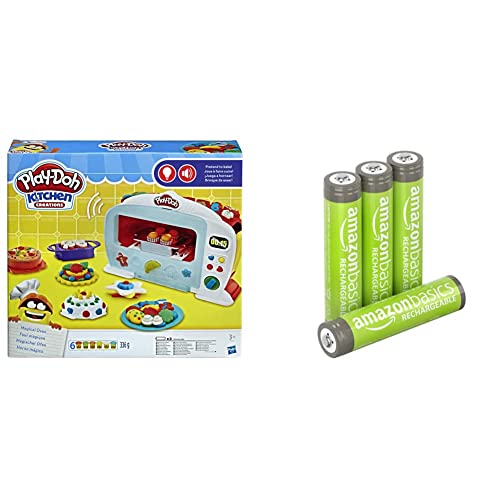 Hasbro Play-Doh - Magischer Ofen Knete, für fantasievolles und kreatives Spielen. Für Kinder ab 3 Jahren & Amazon Basics AAA-Batterien, wiederaufladbar, vorgeladen, 4 Stück, (Aussehen kann variieren) Hasbro Play-Doh - Magischer Ofen Knete, für fantasievolles und kreatives Spielen. Für Kinder ab 3 Jahren & Amazon Basics AAA-Batterien, wiederaufladbar, vorgeladen, 4 Stück, (Aussehen kann variieren) von Play-Doh