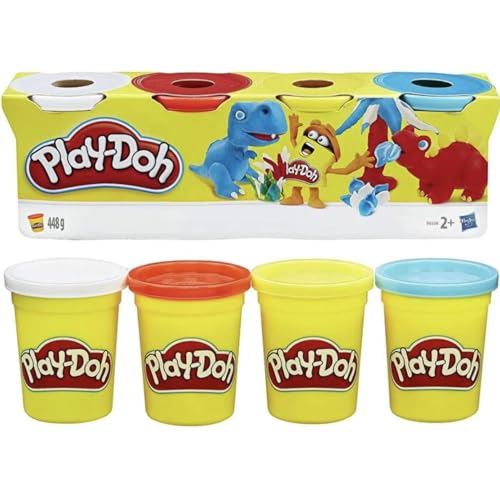 Play-Doh B5517 4er Pack, Knete für fantasievolles und kreatives Spielen von Hasbro Play-Doh