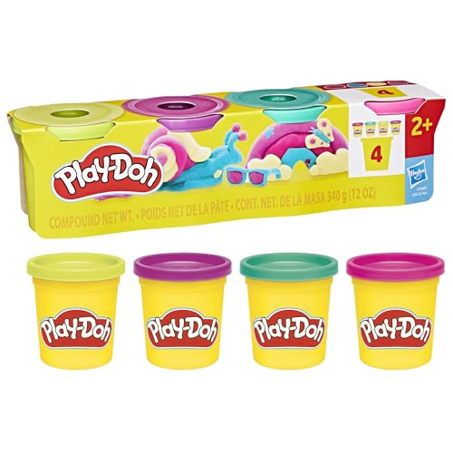 Play-Doh 4er-Pack kräftige Farben à 85 g von Play-Doh