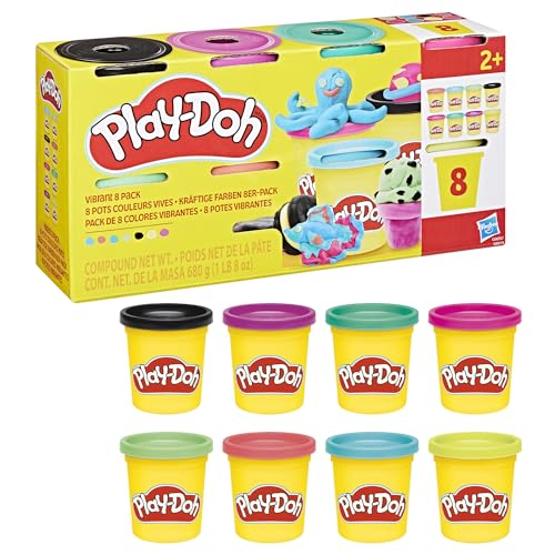 Play-Doh 8er-Pack kräftige Farben à 85 g von Play-Doh