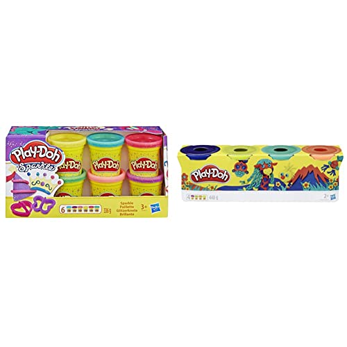 Play-Doh  Glitzerknete für fantasievolles und kreatives Spielen Multicolor 