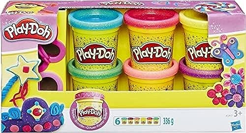 PlayDoh A5417EU9 A5417EU8 Glitzerknete für fantasievolles und kreatives Spielen, Multicolor von Play-Doh