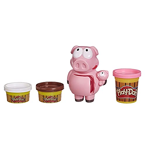 Play-Doh Animal Crew Kleine Schweinchen Mini Spielset Bauernhof-Spielset für Kinder ab 3 Jahren mit 3 Farben von Play-Doh
