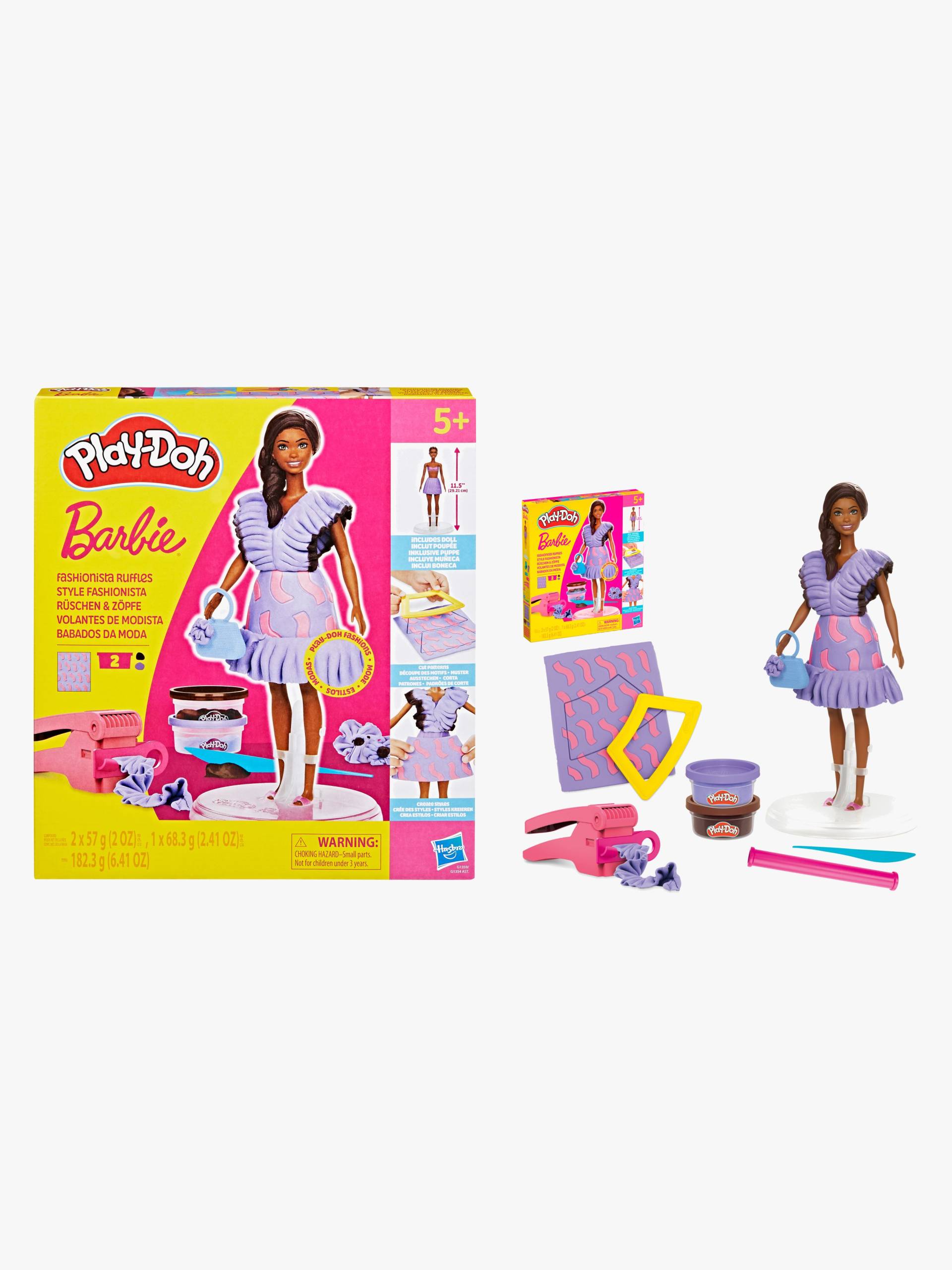 Play-Doh Barbie Fashionista Knete mit Puppe Rüschen von Play-Doh