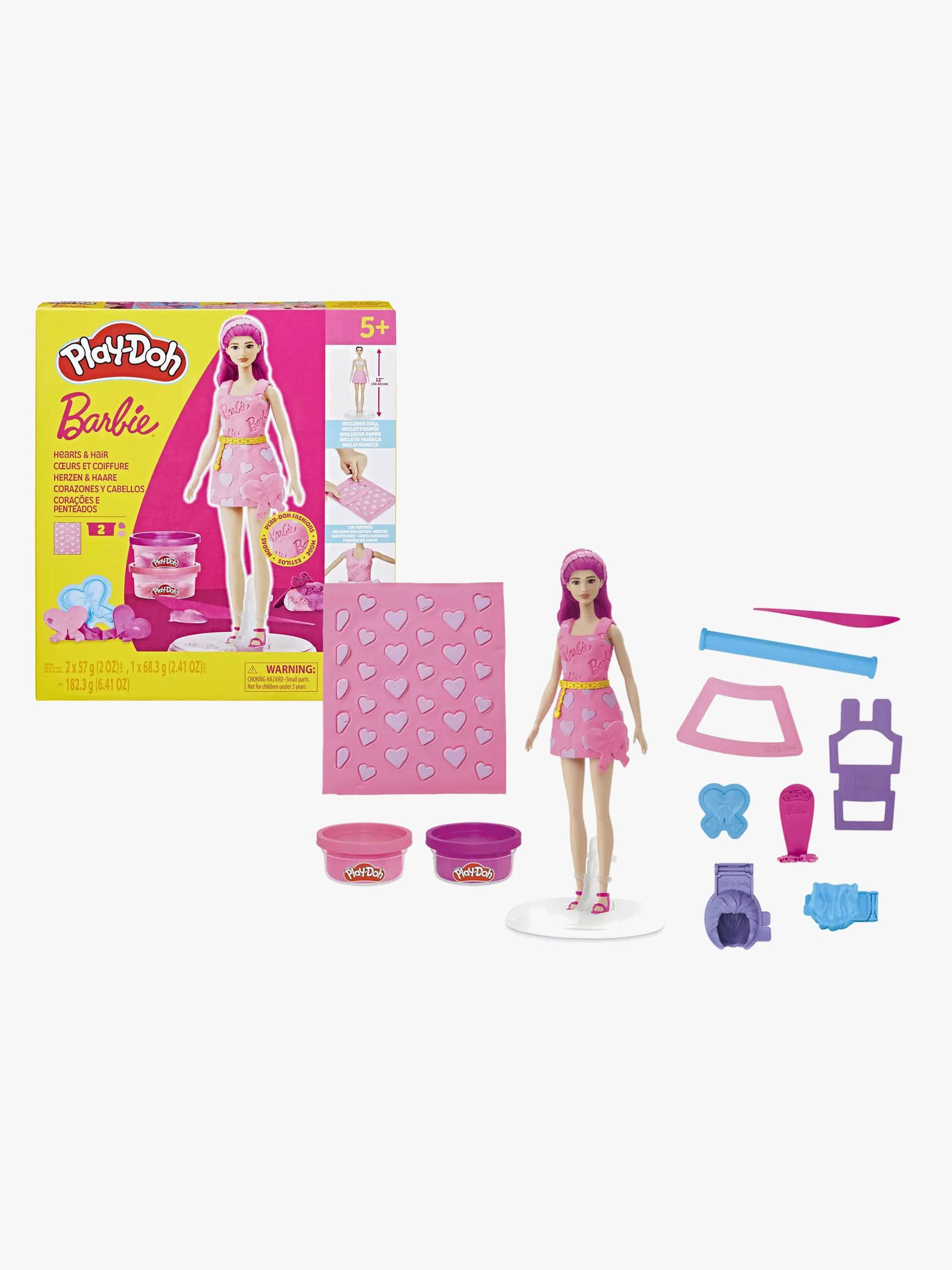 Play-Doh Barbie Knete mit Puppe Herz &  Haar von Play-Doh