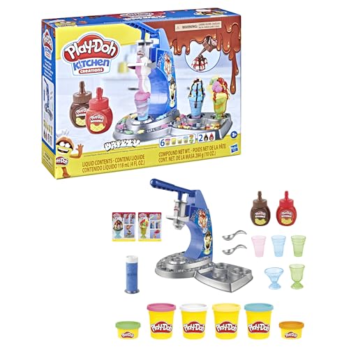 Play-Doh Drizzy Eismaschine mit Toppings, inklusive Drizzle Knete und 6 Farben Play-Doh Drizzy Eismaschine mit Toppings, inklusive Drizzle Knete und 6 Farben von Play-Doh