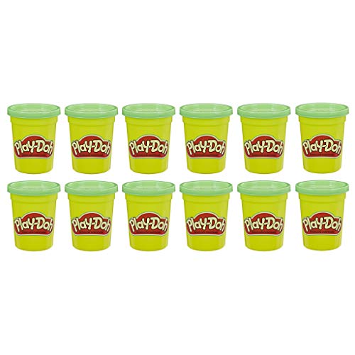Play-Doh E4828F02 12er-Pack mit grüne Spielknete, 112g-Dosen in recycelbarer Verpackung, optimal für Schulen und Kindergärten, ab 2 Jahren von Play-Doh