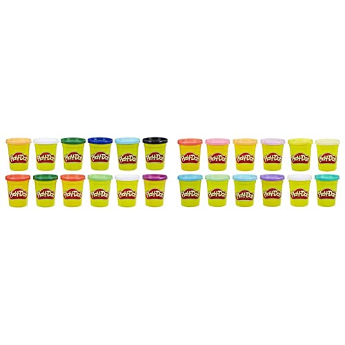 Play-Doh E4830F03 12er-Pack mit Spielknete in Grundfarben, 112g-Dosen in recycelbarer Verpackung & Pack of 12 with Play Clay in Spring Colors, 112g cans in Recyclable Packaging von Play-Doh