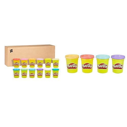 Play-Doh E4831F03 12er-Pack mit Spielknete in Frühlingsfarben, 112g-Dosen in recycelbarer Verpackung, ab 2 Jahren & 4869ES0 4erPack Sweet, tolle Farben für Kinder ab 2 Jahren, 112gDosen Play-Doh E4831F03 12er-Pack mit Spielknete in Frühlingsfarben, 112g-Dosen in recycelbarer Verpackung, ab 2 Jahren & 4869ES0 4erPack Sweet, tolle Farben für Kinder ab 2 Jahren, 112gDosen von Play-Doh
