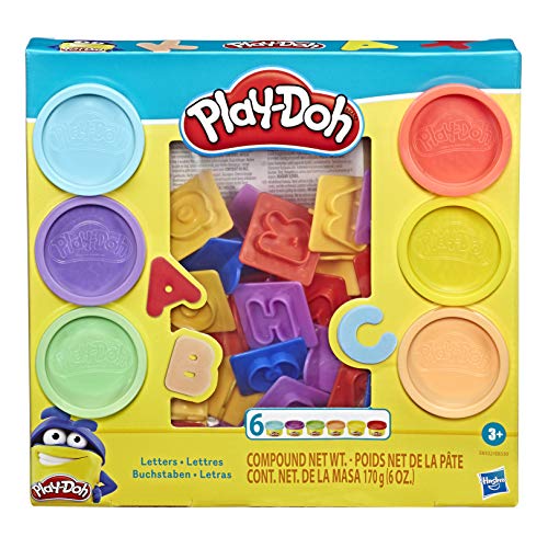 Play-Doh E85305L0 Lustige Formen Set mit 6 Knettöpfen (Verschiedene Modelle), Mehrfarbig, S von Play-Doh