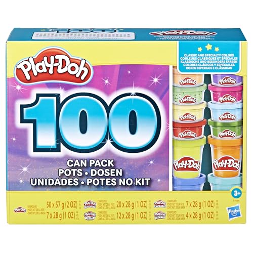 Hasbro Play-Doh F46365L1 Wow 100 Compound Variety Pack Modelliermasse Teigkunst, Mehrfarbig, Small Hasbro Play-Doh F46365L1 Wow 100 Compound Variety Pack Modelliermasse Teigkunst, Mehrfarbig, Small von Play-Doh
