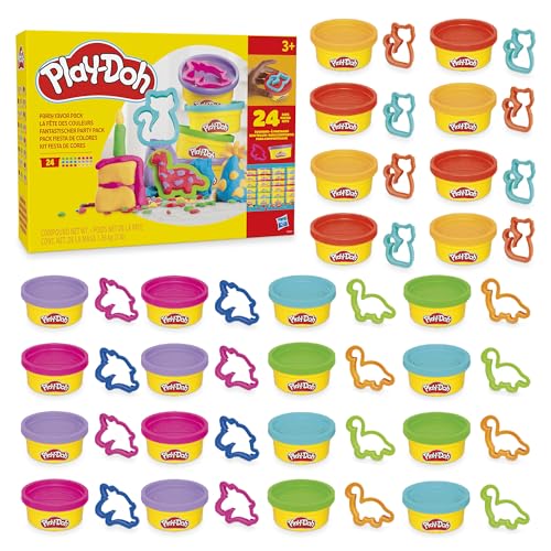 Play-Doh Fantastischer Party Pack, 24 Dosen mit je 56 Gramm in 4 Farben, dazu 24 passende Ausstecher, toll zum Mitbringen oder Teilen, etwa auf dem Kindergeburtstag Play-Doh Fantastischer Party Pack, 24 Dosen mit je 56 Gramm in 4 Farben, dazu 24 passende Ausstecher, toll zum Mitbringen oder Teilen, etwa auf dem Kindergeburtstag von Play-Doh