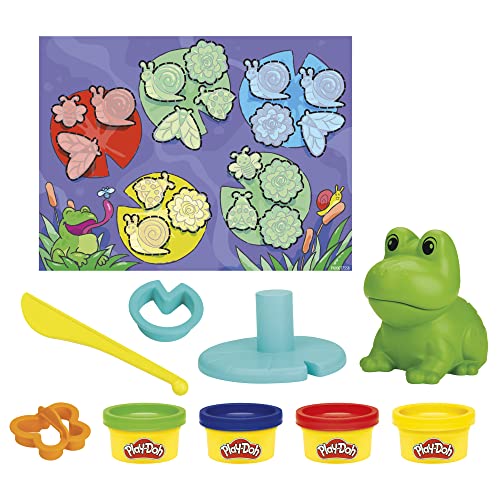 Play-Doh Farbi, der Frosch, 4 x 28 g Dosen, Vorschulspielzeug mit Ausstechern, Kunstzubehör zum Sortieren und Zuordnen Lernen ab 3 Jahren Play-Doh Farbi, der Frosch, 4 x 28 g Dosen, Vorschulspielzeug mit Ausstechern, Kunstzubehör zum Sortieren und Zuordnen Lernen ab 3 Jahren von Play-Doh