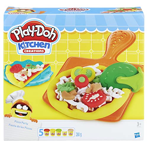 Play-Doh Kitchen Creations Pizza Party, Küchenzubehör, Spielzeug für Kinder von Play-Doh