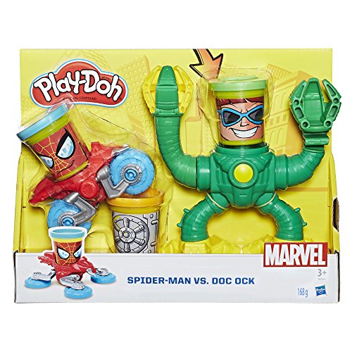 Play-Doh Hasbro B9364EU4 - Marvel Spiderman vs Doctor Octopus, Knete von Play-Doh
