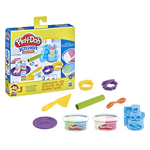 Play-Doh Kitchen Creations Kleine Törtchen Spielset mit 2 Dosen, F4714, Multi Play-Doh Kitchen Creations Kleine Törtchen Spielset mit 2 Dosen, F4714, Multi von Play-Doh