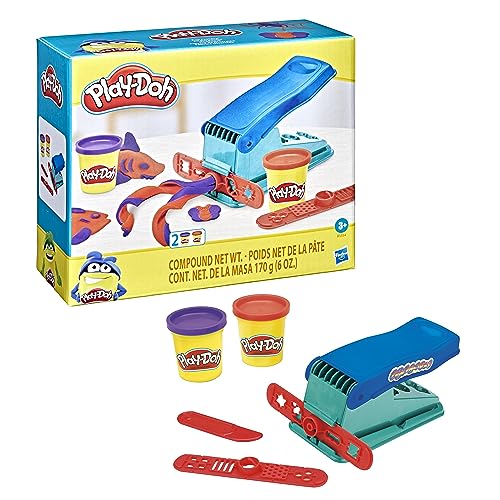 Play-Doh Knetwerkpresse inkl. 2 Dosen Knete, für fantasievolles und kreatives Spielen von Play-Doh