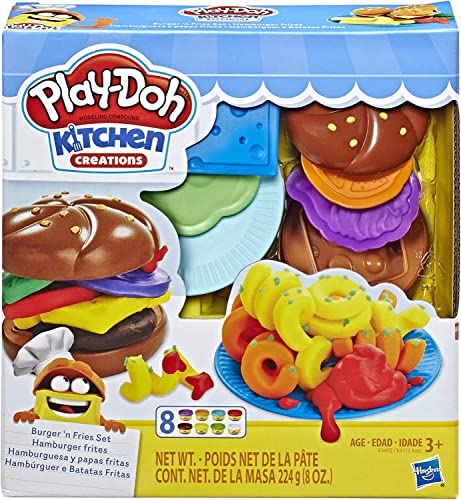 Play-Doh Küchenwerkstatt Hamburger und Pommes Frites Spielteig Set von Play-Doh