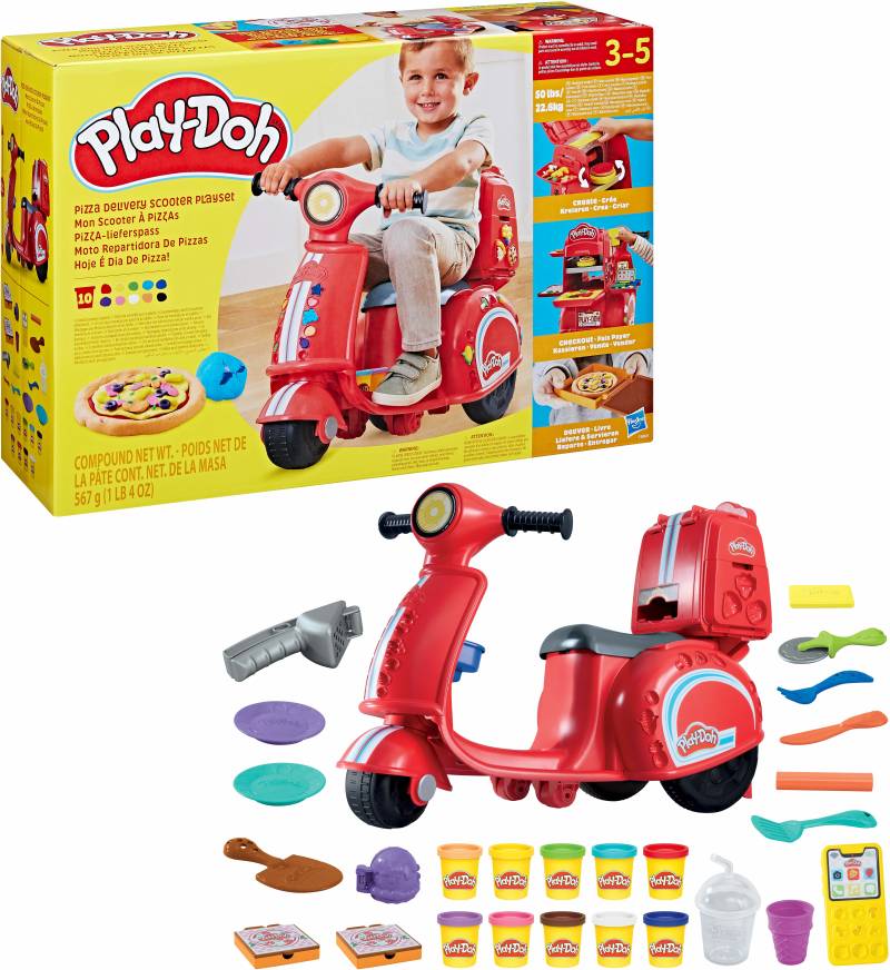 Play-Doh Pizza Delivery Ride-on Scooter Spielset von Play-Doh