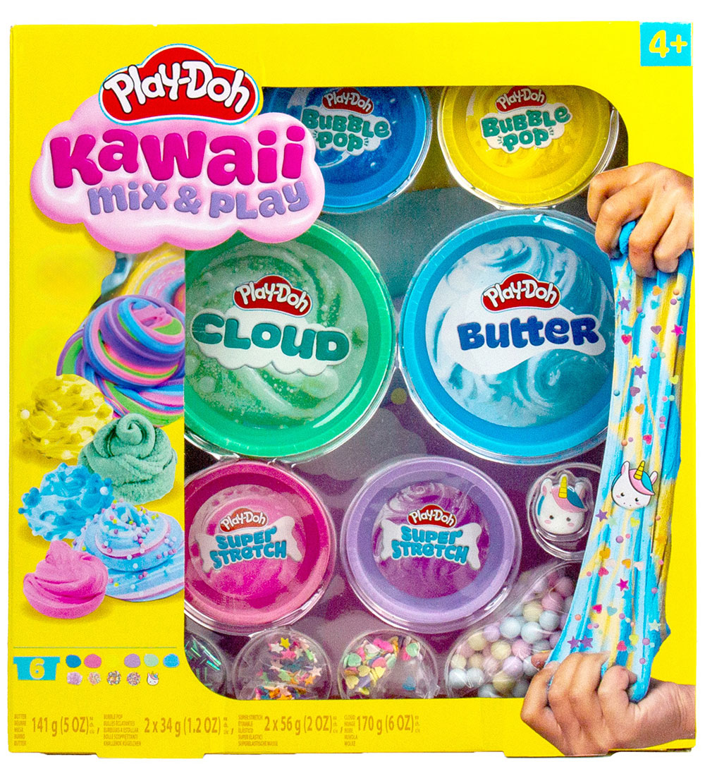 Play-Doh Slim - Kawaii Mix & Play - 6er-Pack - Play-Doh - One Size - Slim von Play-Doh