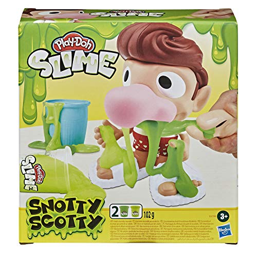 Play-Doh Slime Robby Rotzkopf, Spielzeug für Kinder ab 3 Jahren, mit 2 Dosen Slime, E6198EU5, Cranberry von Play-Doh