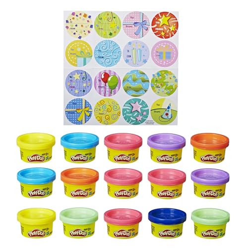 Play-Doh Spielzeug Party-Beutel mit 15 kleinen Dosen Knetmasse, perfektes Party-Geschenk. von Play-Doh