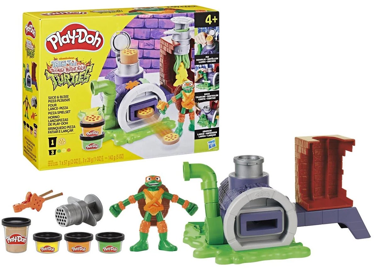 Play-Doh Teenage Mutant Ninja Turtles Spielknete Slice & Blast Pizza Spielset Play-Doh Teenage Mutant Ninja Turtles Spielknete Slice & Blast Pizza Spielset von Play-Doh