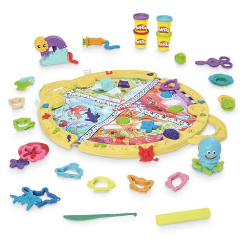 Play-Doh Knetmatte für unterwegs Knetunterlage Starters Spielset, Blau, Grün, Rot, Violett Play-Doh Knetmatte für unterwegs Knetunterlage Starters Spielset, Blau, Grün, Rot, Violett von Play-Doh