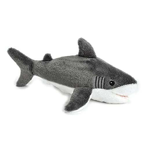 Venturelli Plüschtier, umweltfreundlich, Hai, mittelgroß, 30 cm, Mehrfarbig (800055) von Play Eco