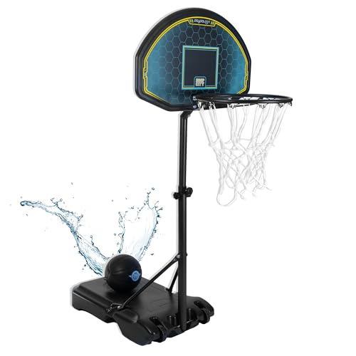 Play Platoon Schwimmbad-Basketballkorb – Poolside-Spiele für Erwachsene & Familie – Rückwand verstellbarer Basketballkorb Outdoor-Höhe 90-120 cm – inklusive PU-Leder-Korbball & Luftpumpe Play Platoon Schwimmbad-Basketballkorb – Poolside-Spiele für Erwachsene & Familie – Rückwand verstellbarer Basketballkorb Outdoor-Höhe 90-120 cm – inklusive PU-Leder-Korbball & Luftpumpe von Play Platoon