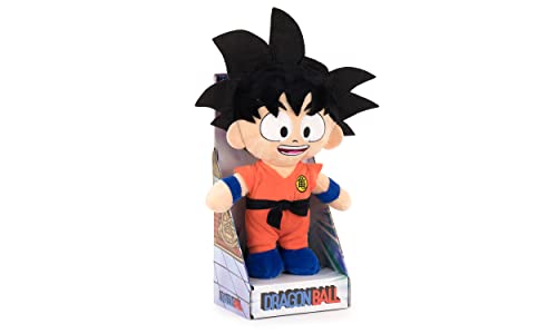 Dragon Ball Charakter Kuscheltier 28cm - Goku, Muten Roshi, Krillin, Puar - Super Soft Qualität (28cm mit Display, Goku) von Play by Play