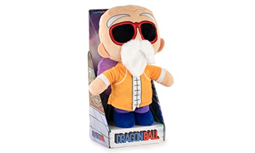 Play by Play Dragon Ball Charakter Kuscheltier 28cm - Goku, Muten Roshi, Krillin, Puar - Super Soft Qualität (28cm mit Display, Muten Roshi) von Play by Play