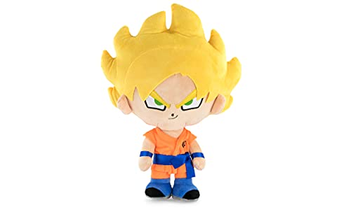 Play by Play Plüschfigur Dragon Ball Super, Goku, Klein, Vegeta, Beerus, Majin Bu - Super Soft Qualität (23-27cm, Goku Super Saiyan) von Play by Play