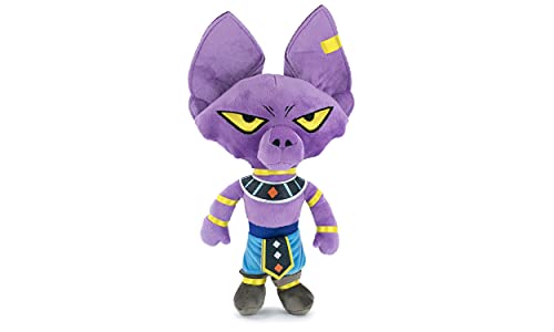 Play by Play Dragon Ball Super Protagonisten Plüschtiere, Goku, Piccolo, Vegeta, Beerus, Majin Boo - Super Soft Qualität (30-35cm, Beerus) von Play by Play